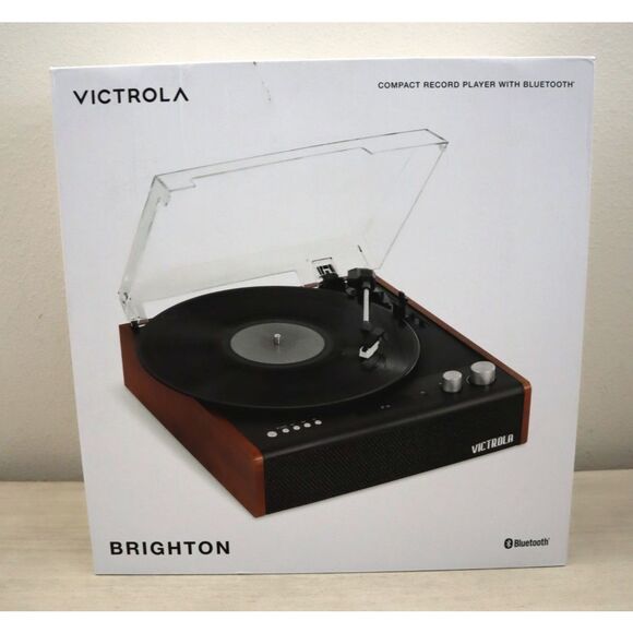 Victrola Brighton Record Player Turntable w/Bluetooth 3-Speed RCA Output - Picture 1 of 6